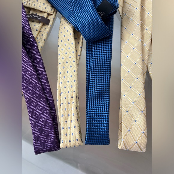 👔4️⃣ Bundle of 4 Nordstrom/ Nordstrom Men’s Shop Neckties/ Neck Ties—Standard - Picture 13 of 17